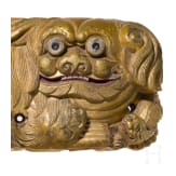 A pair of Chinese foo dogs, circa 1900