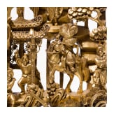 A figurally carved Chinese wood panel, probably Republic period (1912 - 1949)