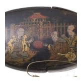 A Chinese spectacle case with lacquer painting, Qing Dynasty, circa 1880