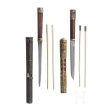 Two Chinese cutlery sets, circa 1900