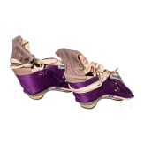 A pair of Chinese lotus shoes, 19th century