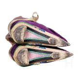 A pair of Chinese lotus shoes, 19th century