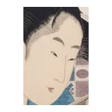 A Fukkoku reprint of a women with insect cage after a design by Kitagawa Utamaro (喜多川 歌麿, 1753 - 1806)
