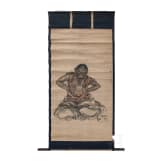 A Japanese scroll painting, 19th century