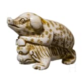A Japanese ivory Netsuke, Meiji era (1868 - 1912)