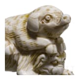 A Japanese ivory Netsuke, Meiji era (1868 - 1912)