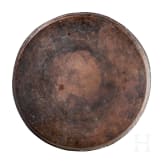 A large Afghan engraved copper tray, 19th century