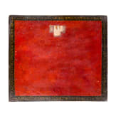 A Persian lacquer painting, Qajar period, 19th century