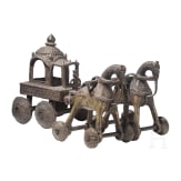 An Indian bronze ceremonial chariot, 20th century
