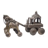 An Indian bronze ceremonial chariot, 20th century