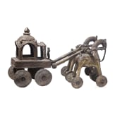 An Indian bronze ceremonial chariot, 20th century