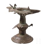 An Indian oil lamp, 19th century