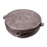 A silver inlaid alms bowl with cover, Tibet/Nepal18th/19th century