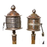 Two Tibetan prayer wheels, 19th/20th century