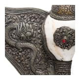 A Tibetan conch shell trumpet ("Dung Kar"), 19th century