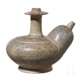 A Thai stoneware water vessel (kendi), 15th/16th century