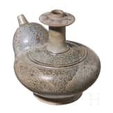 A Thai stoneware water vessel (kendi), 15th/16th century