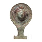 A Sumatran bronze mirror, Majapahit culture, circa 1500