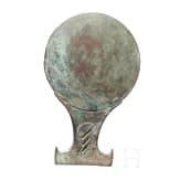 A Sumatran bronze mirror, Majapahit culture, circa 1500