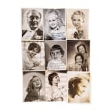 39 photo cards signed by German actors like Hans Albers, Anny Ondra, Marika R&ouml;kk, Heli Finkenzeller, Lilan Harvey etc.