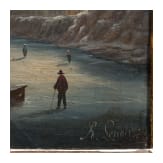 Albert-Alexandre Lenoir, Paysages d'hiver, Paris, dated 1889
