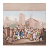 Carnevale di Roma in four etchings, probably Rome, 19th century
