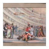 Carnevale di Roma in four etchings, probably Rome, 19th century