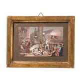 Carnevale di Roma in four etchings, probably Rome, 19th century