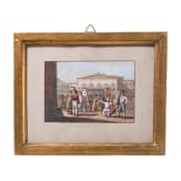 Carnevale di Roma in four etchings, probably Rome, 19th century