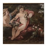 Four German supraportes with putti, 19th century