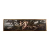 Four German supraportes with putti, 19th century