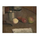 Charles Adolphe Bischoff - Still Life with Apples and Pipe, French, 1920s/30s