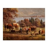 Hubert Kaplan (born 1940) - Pasture at the Tegernsee, Munich, 2nd half of the 20th century