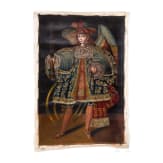 Archangel Michael in the style of the Cusco school, Mexican, 20th century