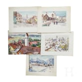 Georg Schmid (1866 - ?), Bavarian Impressions, German, 1st half of the 20th century