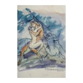 Franz Reinhardt the Elder, 15 watercolors, German, 1st half of the 20th century
