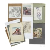 Franz Reinhardt the Elder, 25 watercolors, German, 1st half of the 20th century
