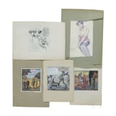 Franz Reinhardt the Elder, 25 watercolors, German, 1st half of the 20th century