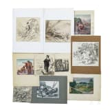 Franz Reinhardt the Elder, 25 watercolors, German, 1st half of the 20th century