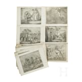 Franz Reinhardt, 34 etchings, German, dated 1936