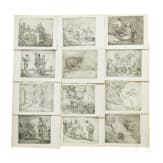 Franz Reinhardt, 34 etchings, German, dated 1936