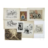F. Reinhardt the Elder and M. Wetzel-Schubert, German expressionist graphics (3 etchings, 12 lithographs, , 1st half of the 20th century