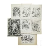 F. Reinhardt the Elder and M. Wetzel-Schubert, German expressionist graphics (3 etchings, 12 lithographs, , 1st half of the 20th century