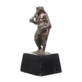 A small Italian bronze of Hercules, 17th century