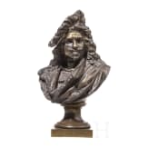 Auguste Joseph Carrier (1800 - 1875) - a French bronze bust showing Rembrandt, 19th century