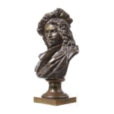 Auguste Joseph Carrier (1800 - 1875) - a French bronze bust showing Rembrandt, 19th century