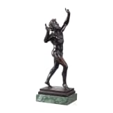 The Dancing Faun of Pompeii, Foundry Hermann Gladenbeck, German, circa 1900