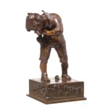 A bronze spinning top player, Louchet Ciseleur Paris, 1920s