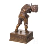 A bronze spinning top player, Louchet Ciseleur Paris, 1920s