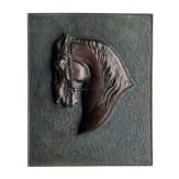 Theodor K&auml;rner (1884 - 1966) - a bronze plaque with a horse's head, 1950ies